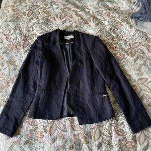 Calvin Klein Black Open Blazer
